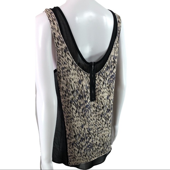 UO Silence + Noise - Print Sheer Tank Blouse - L - Picture 4 of 8